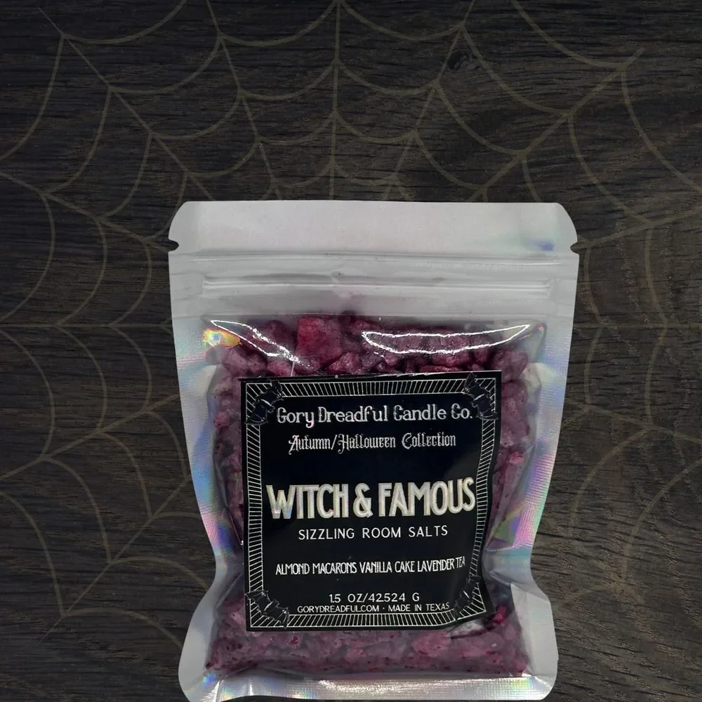 Witch & Famous Room Salt Crystal Potpourri: Almond Macarons Vanilla Lav Tea Mini